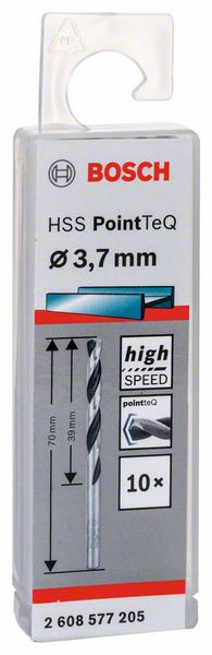 Skrutkovitý vrták HSS PointTeQ 3,7 mm